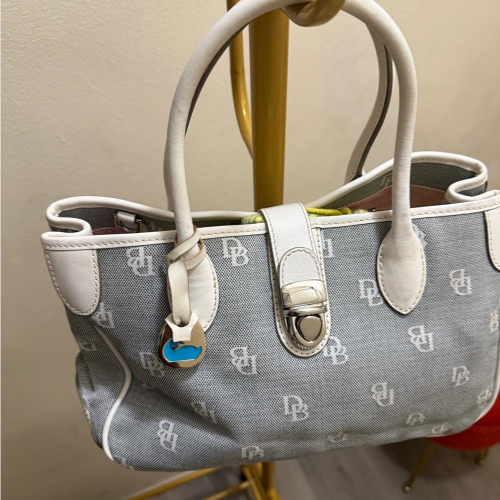 DesignerBlue and White Tote Bag - Picture 1 of 4